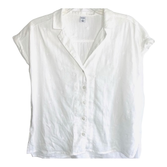 Old Navy White Shirt Sz S - Picture 2 of 4